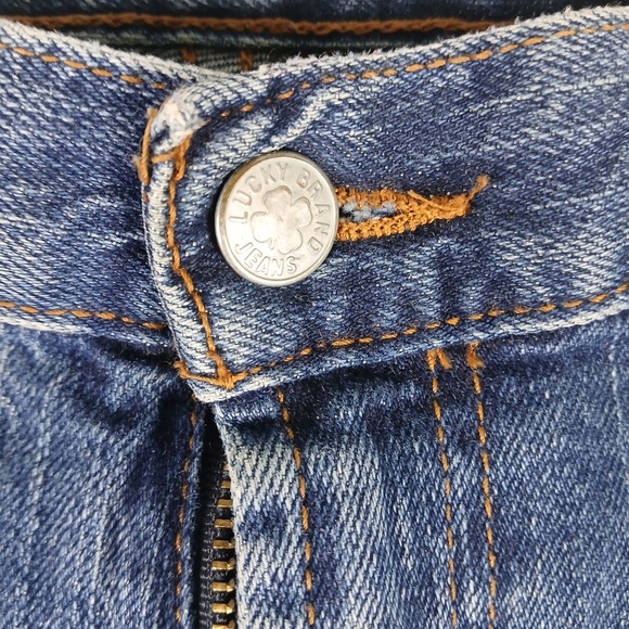 VTG Lucky Brand Jeans Womens 29 Classic Fit Straight Josie Denim Dungarees Blue - Picture 3 of 11